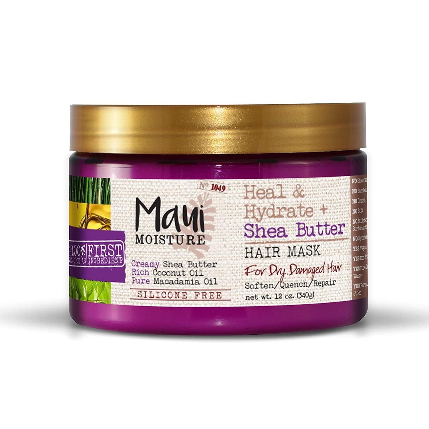 Maui Moisture Heal u0026amp; Hydrate + Shea Butter Hair Mask