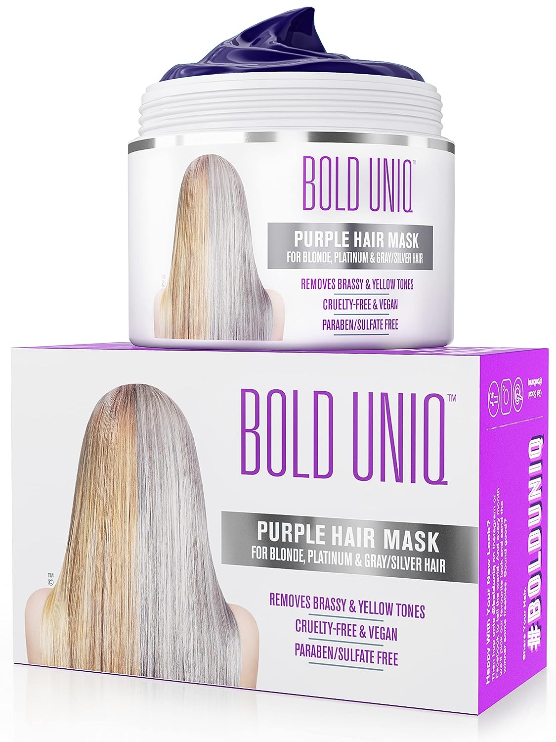 Purple Hair Mask for Blonde, Platinum u0026amp; Silver Hair