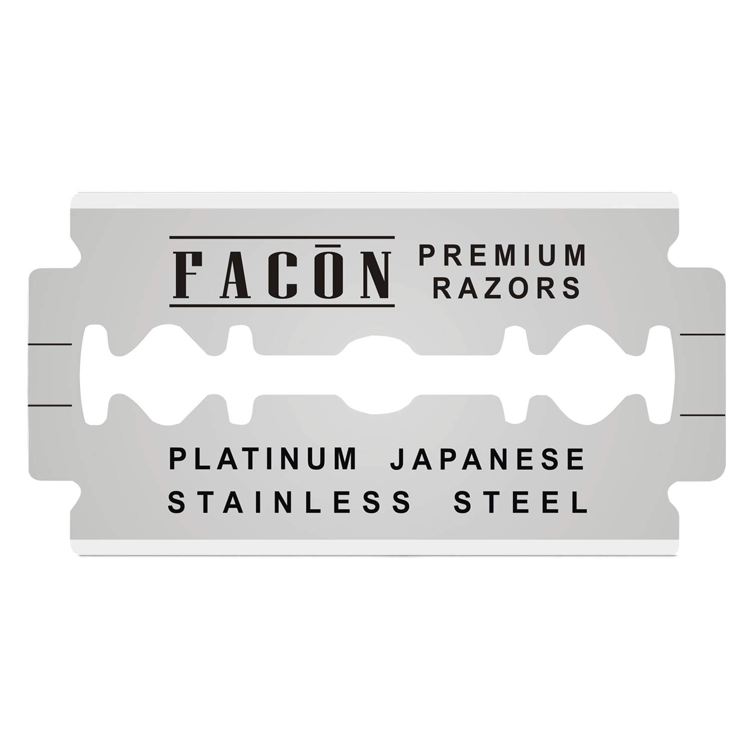 Facón Platinum Japanese Stainless Steel Double Edge Razor Blades