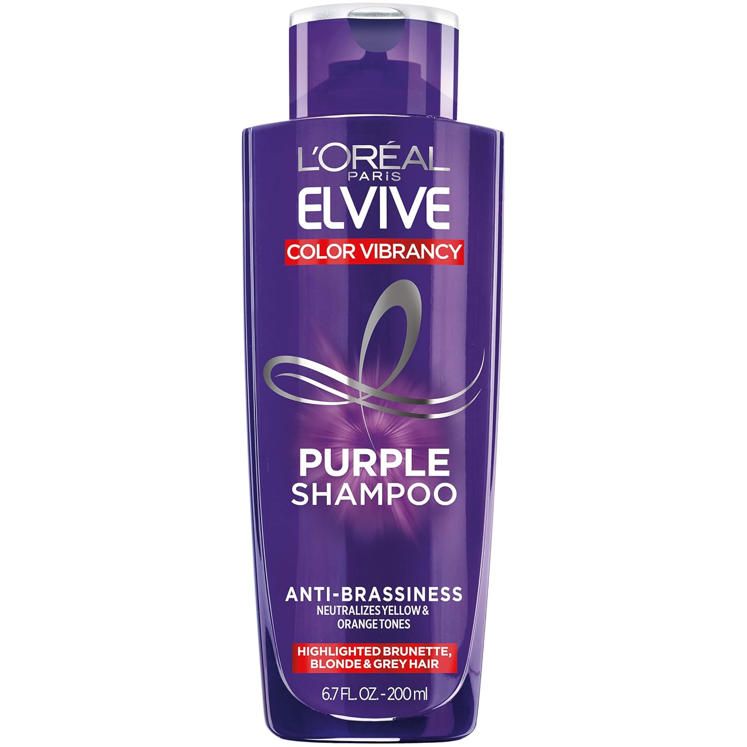 L'Oreal Paris Elvive Color Vibrancy Anti-Brassiness Purple Shampoo for Color-Treated Hair