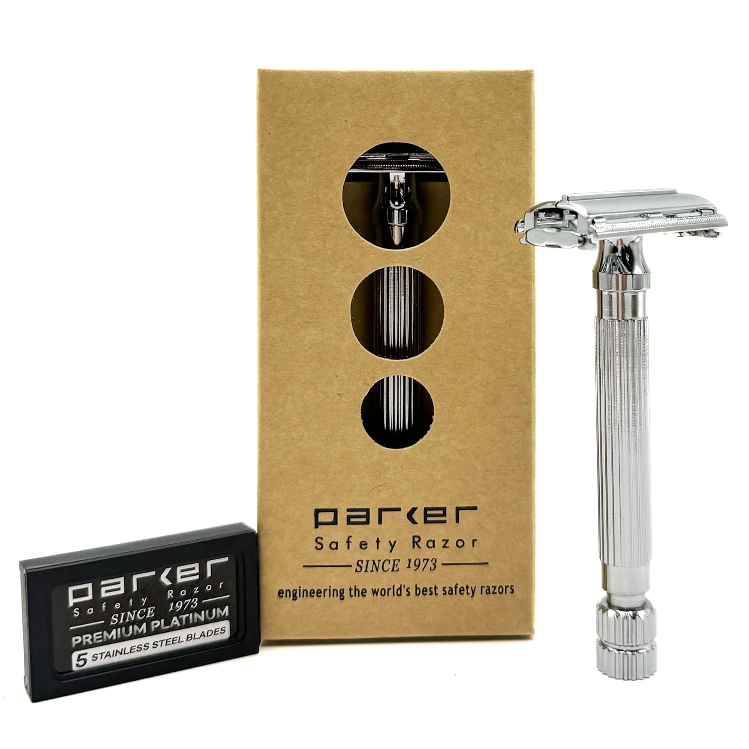 Parker 82R Heavyweight Double Edge Butterfly Safety Razor