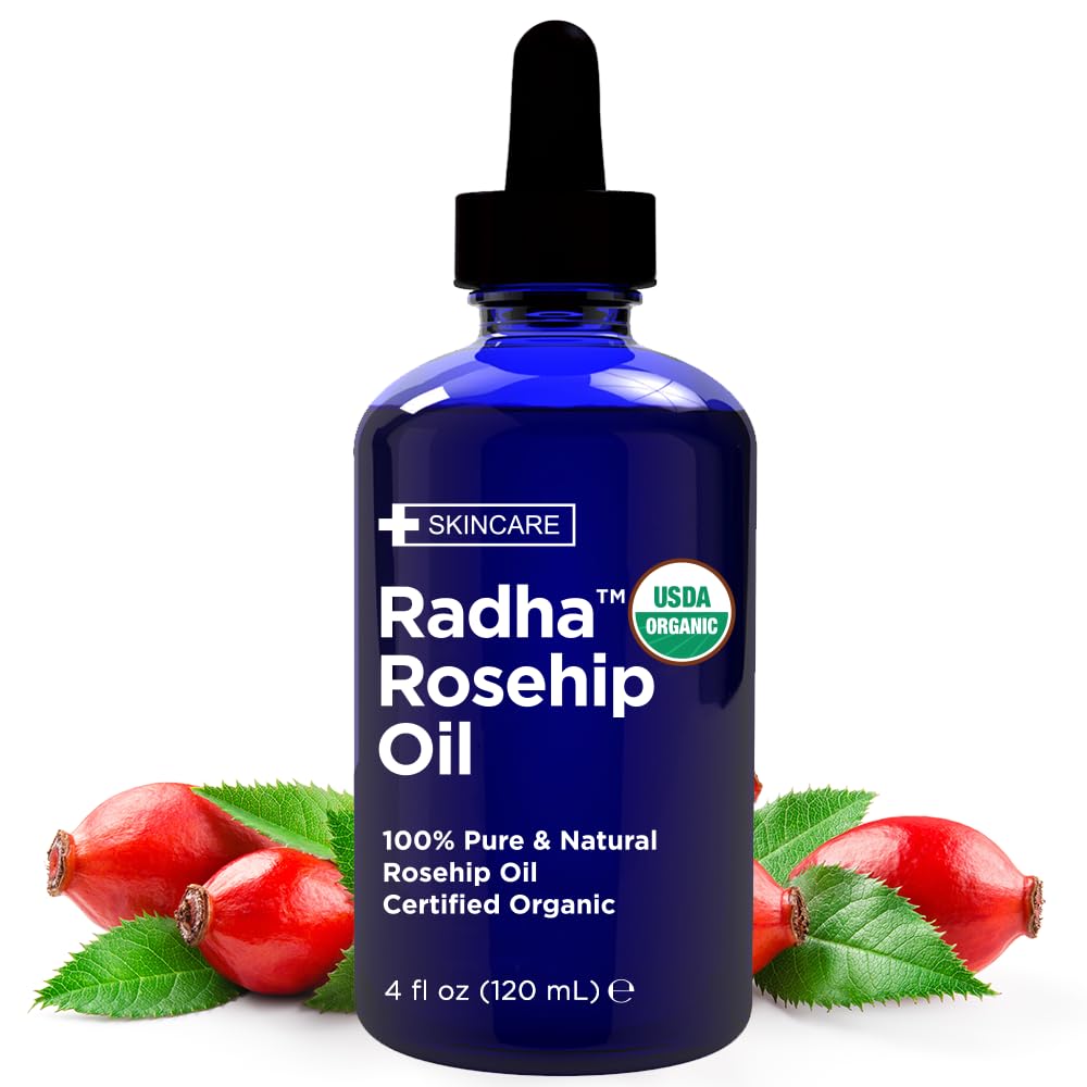 Radha Beauty USDA Certified Organic Rosehip Seed Oil