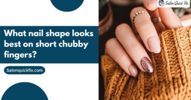 What nail shape looks best on short chubby fingers?