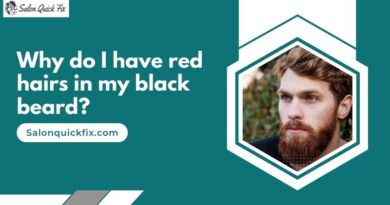 Why do I have red hairs in my black beard?
