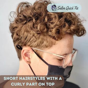 Short Hairstyles With A Curly Part On Top