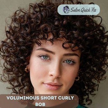 Voluminous Short Curly Bob