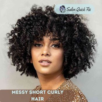 Messy Short Curly Hair