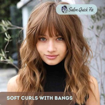 Soft Curls with Bangs