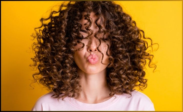 Face framing layers curly hair