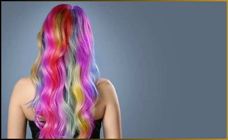 Pastel Rainbow-Colored Curls