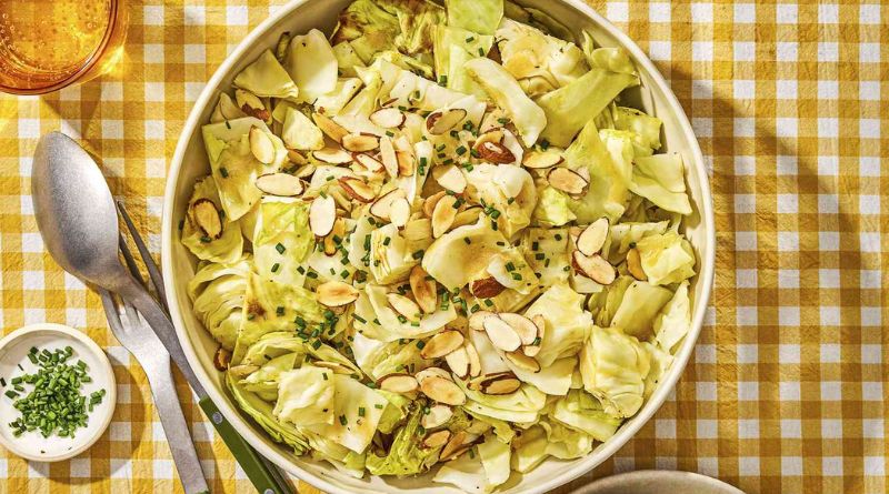 This Roasted Cabbage Salad with Lemon-Garlic Vinaigrette Is Super Tasty