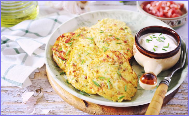 Zucchini and Bacon Fritters